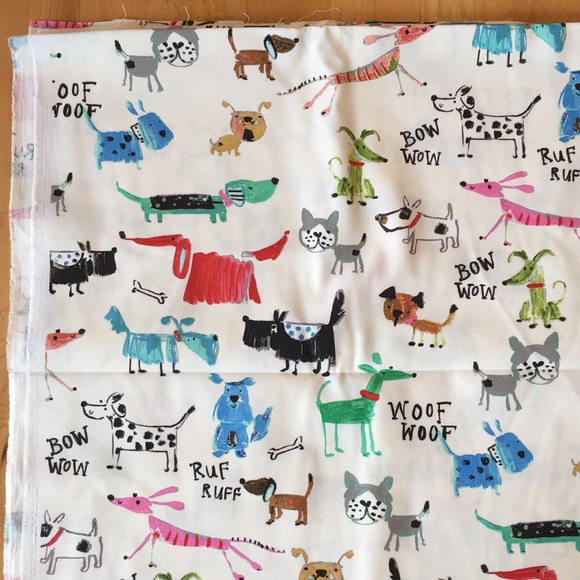 Painted Dog Print Duck Cloth Fabric - Picture 3 of 12